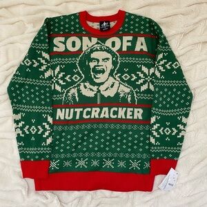 NWT Elf Son of a Nutcracker Ugly Christmas sweater Sz M